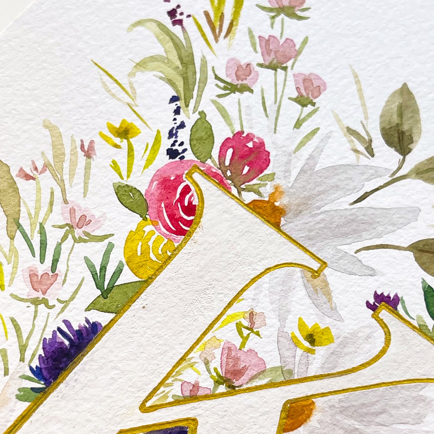Monogram Original Painting Letter "K"