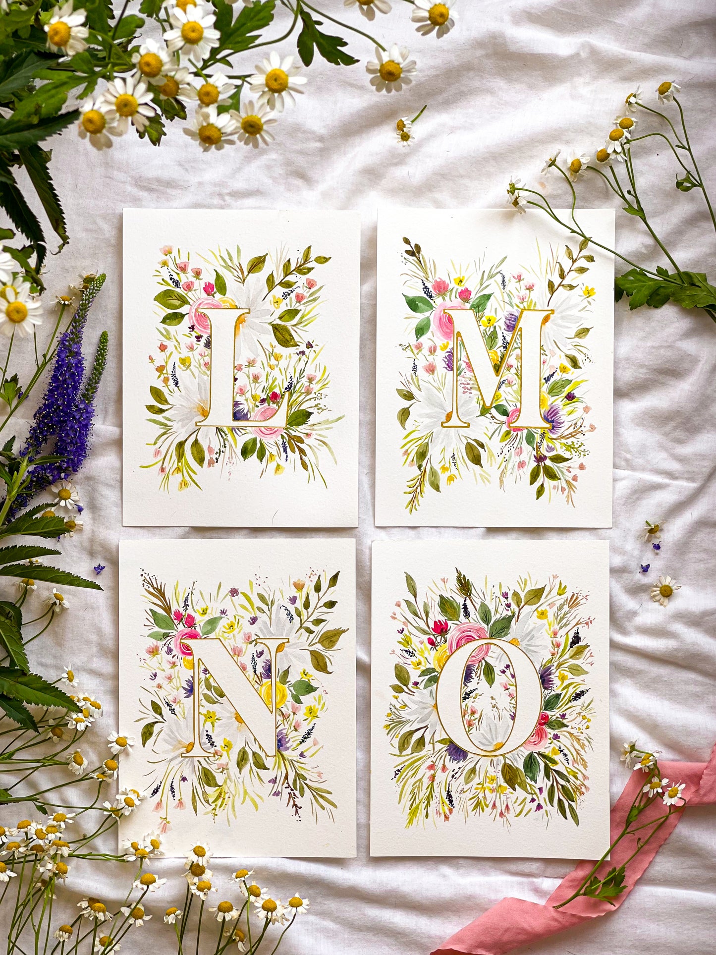 Monogram Original Painting Letter "L"