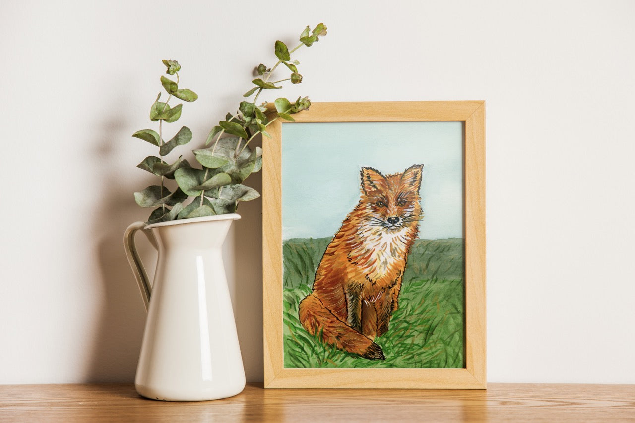 Sly Fox And Bee Happy Print Bundle: Set of 2