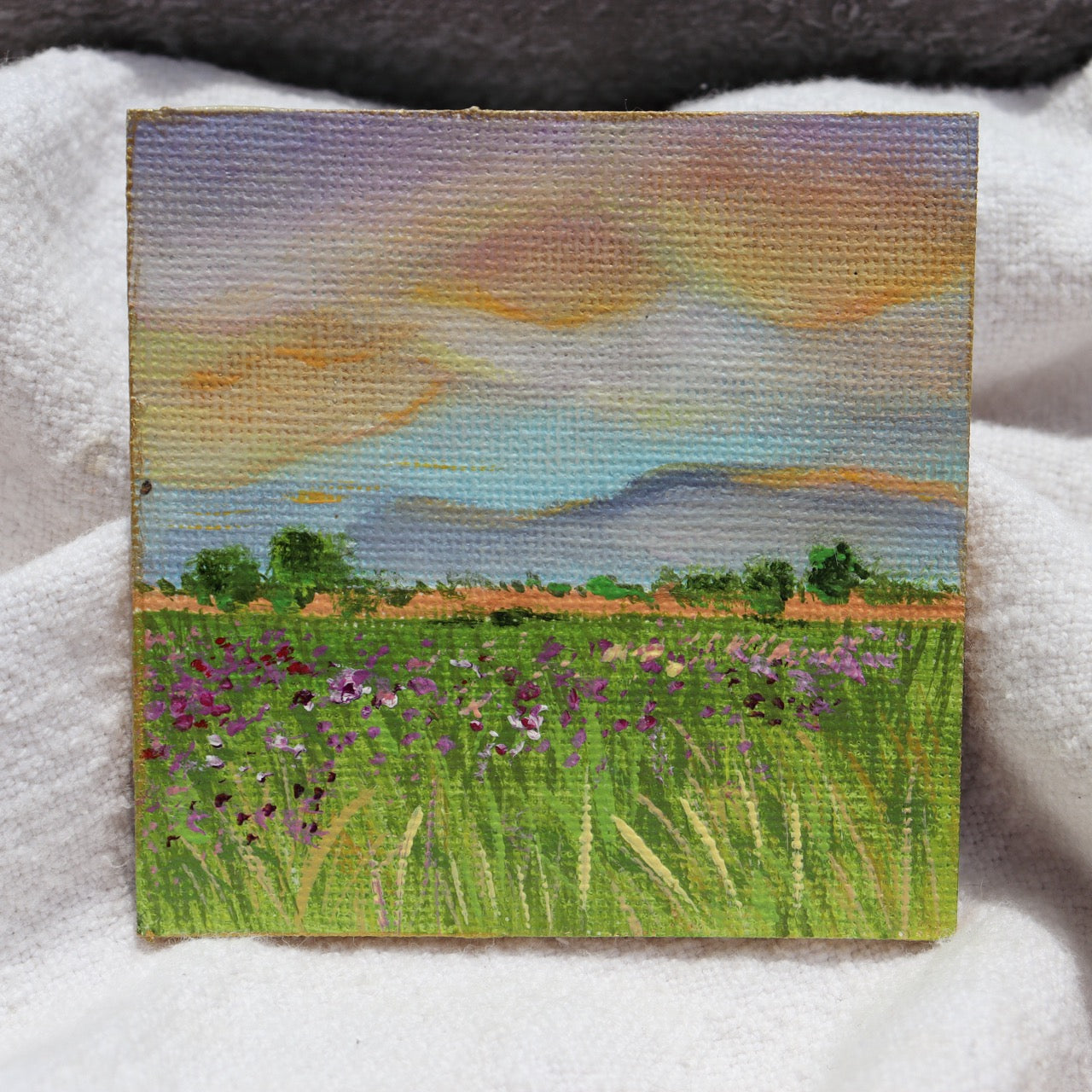 Heavenly Hues Painted Landscape Magnet