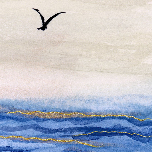 Sea Gaze Watercolor Art Print