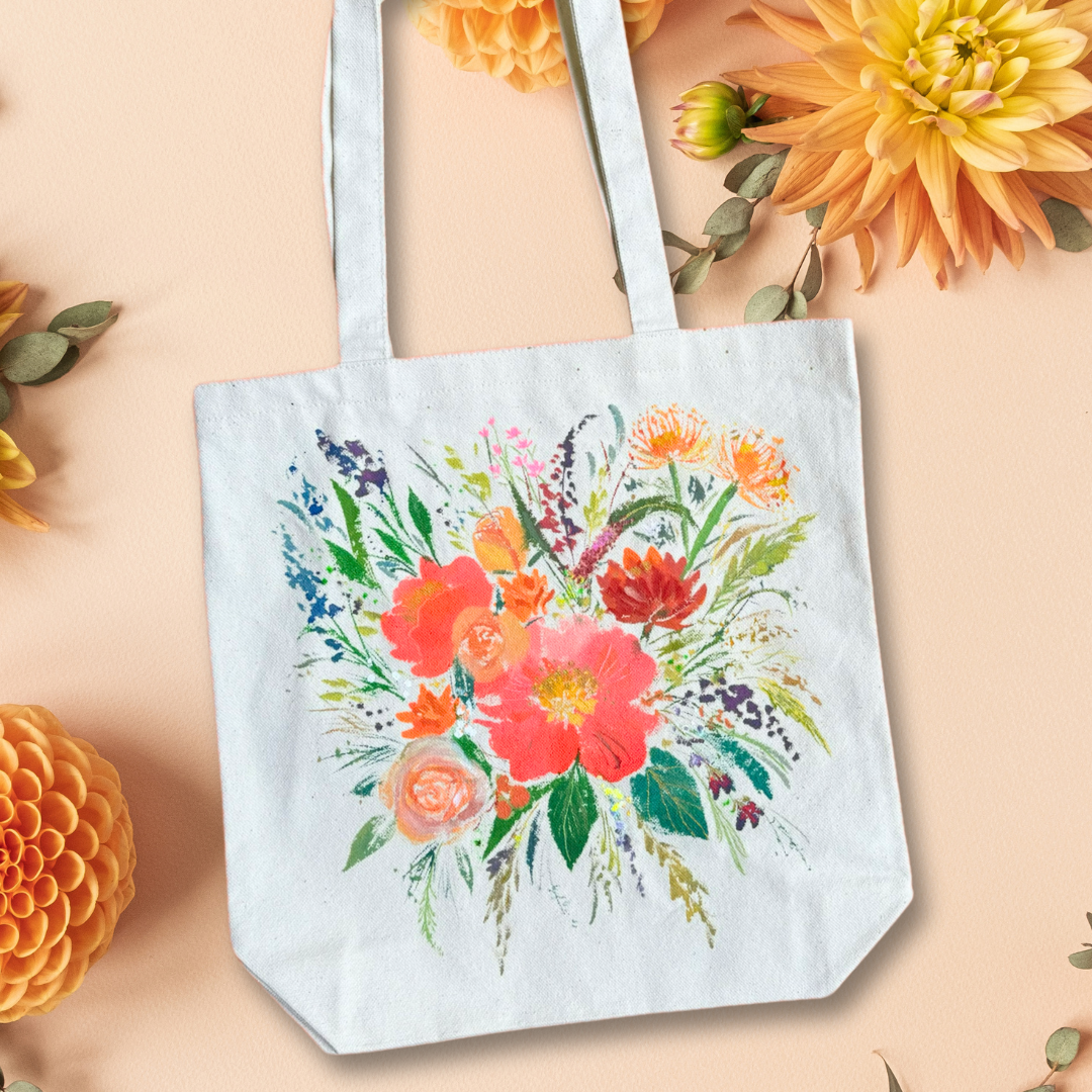 Blooms Canvas Tote 1