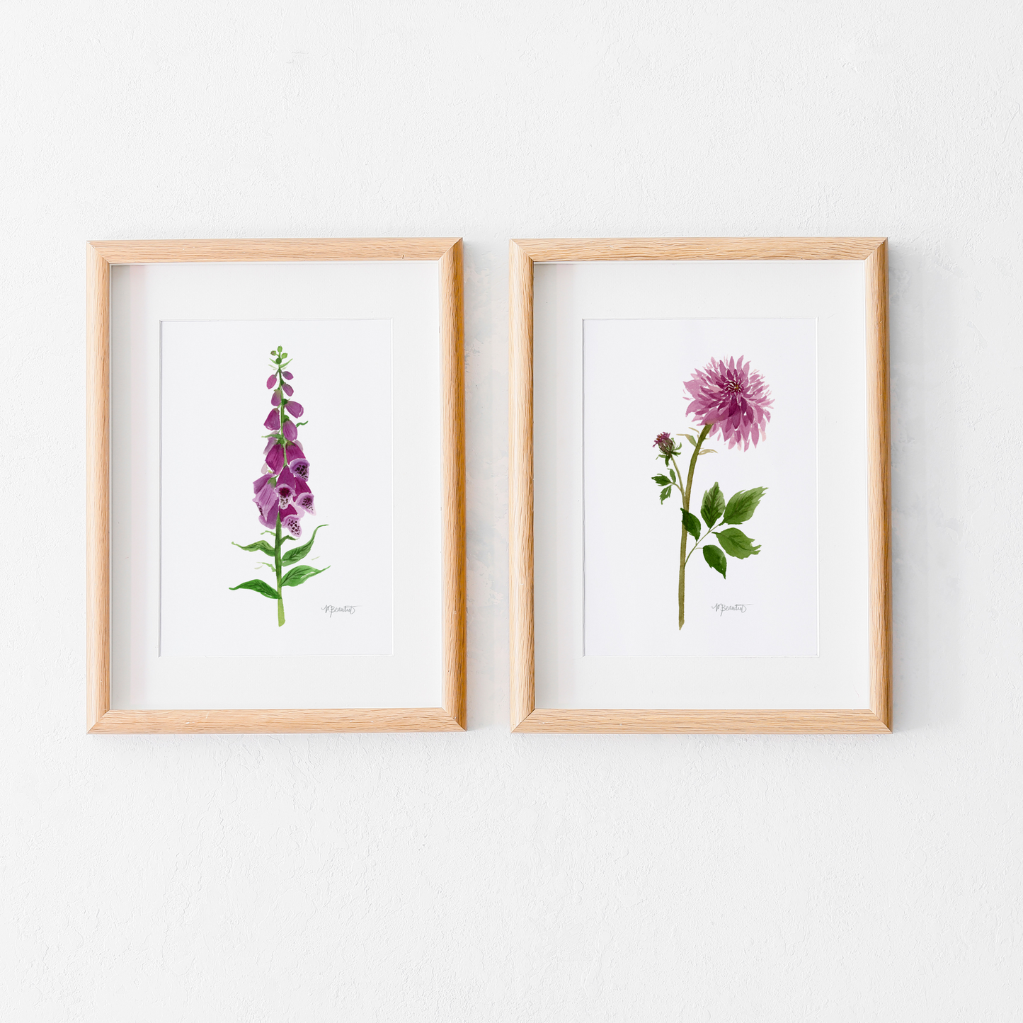 Foxglove Watercolor Art Print