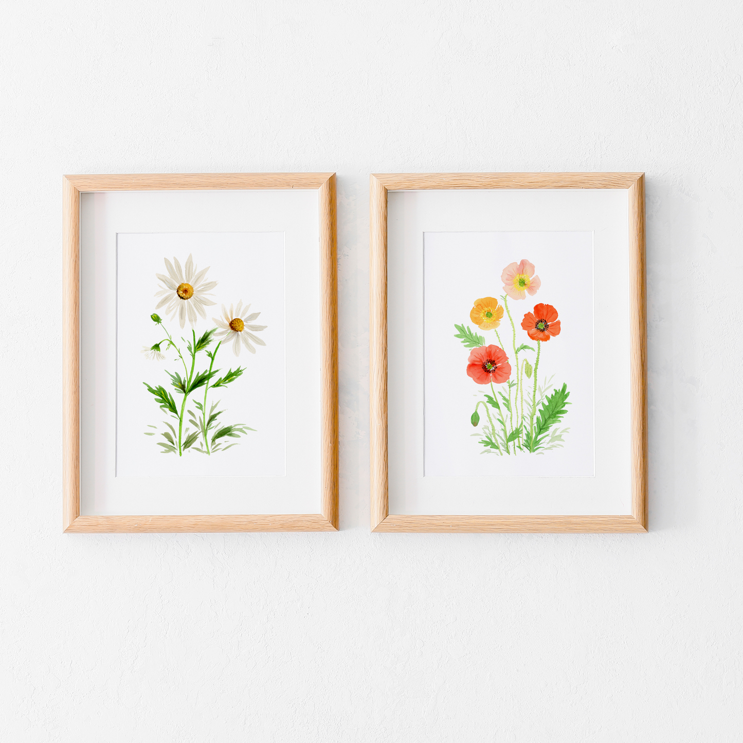 Wild Daisies Watercolor Art Print