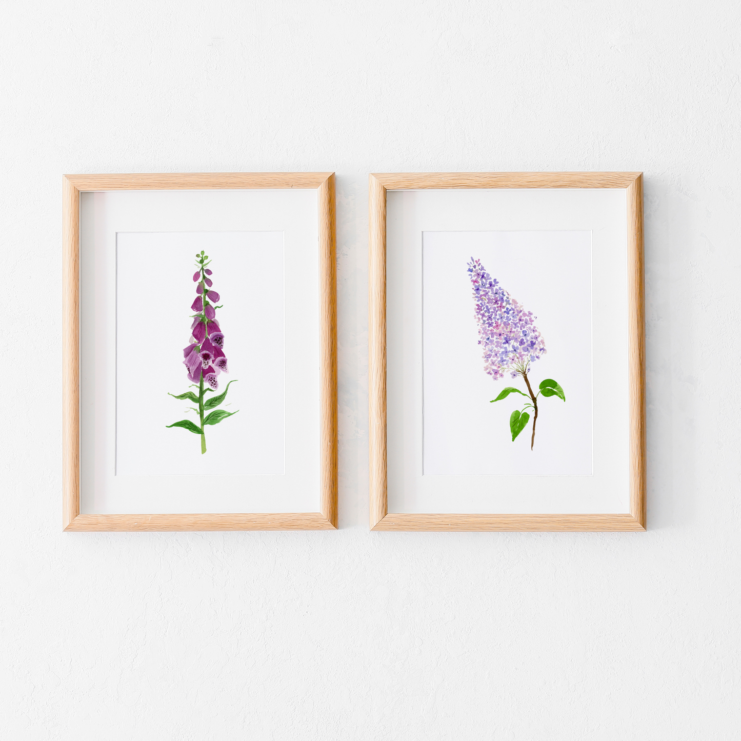 Foxglove Watercolor Art Print