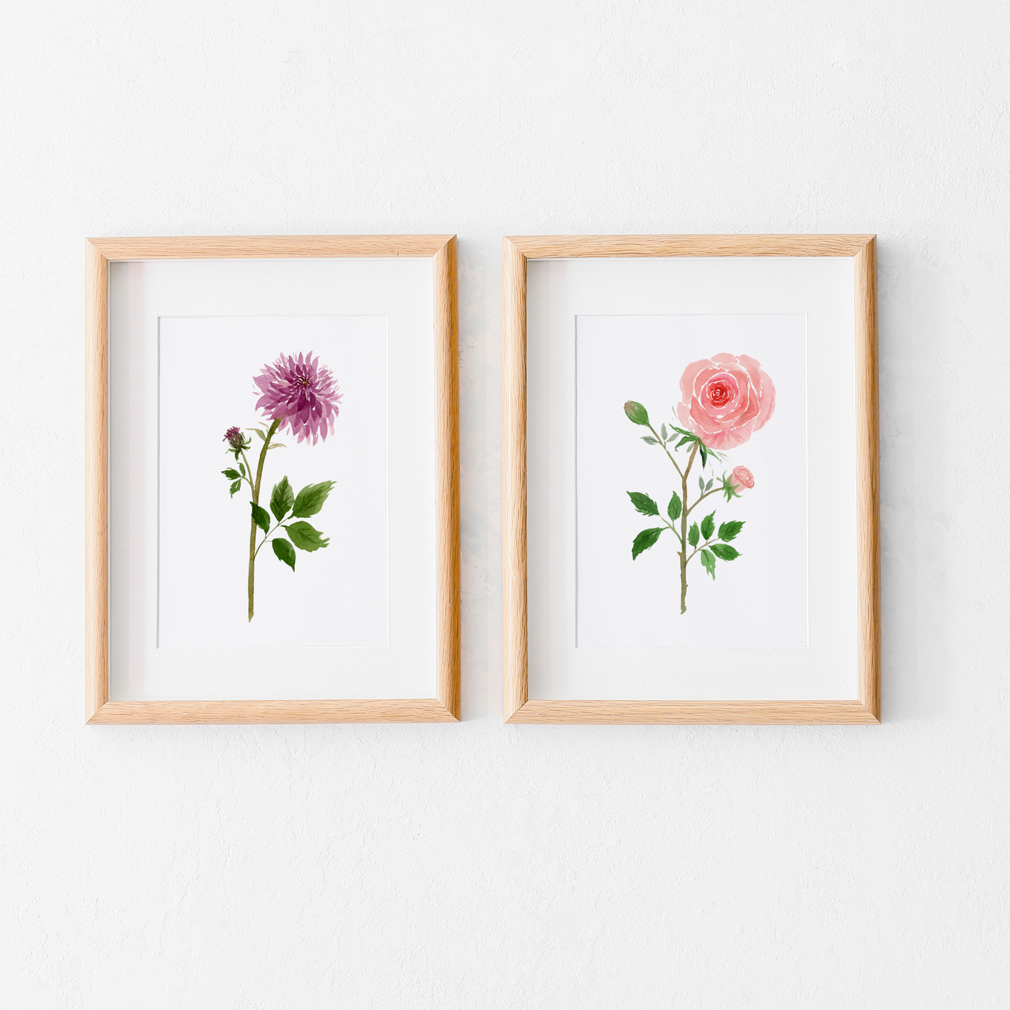 Blooming Roses Watercolor Art Print