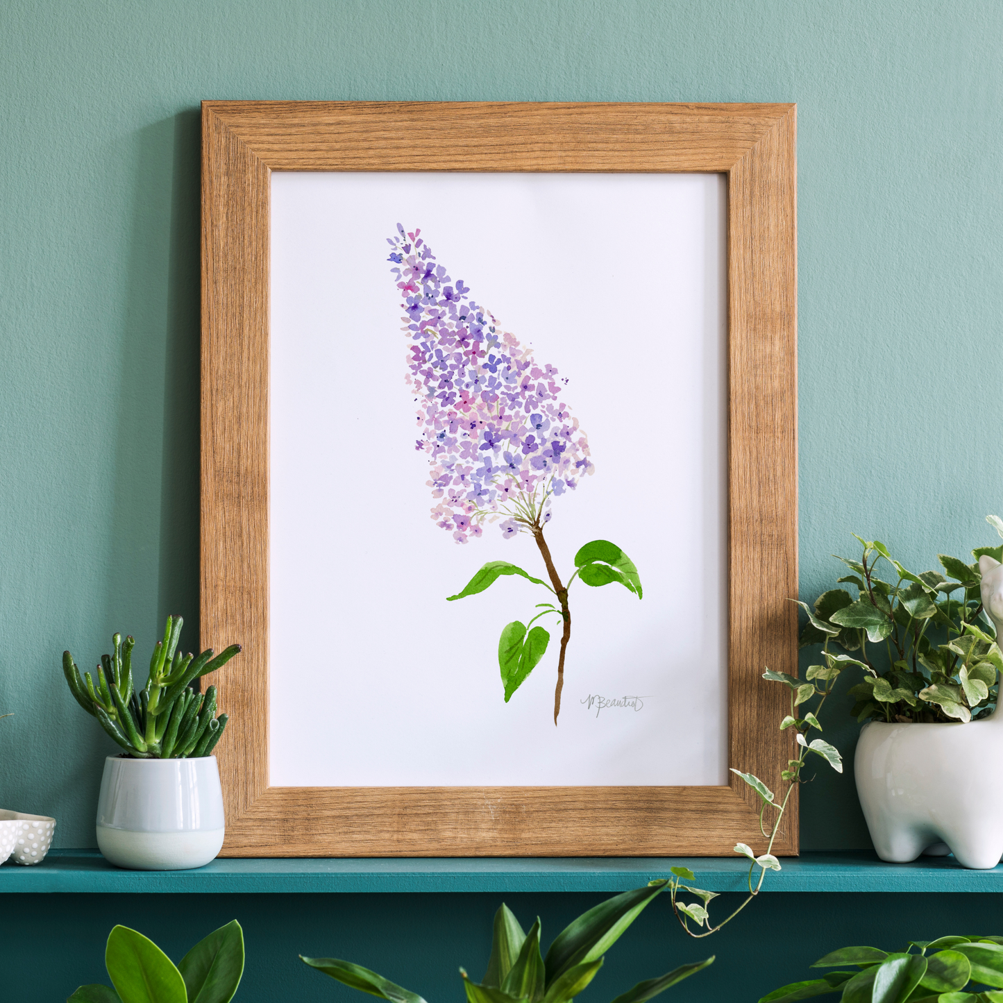 Lilac Watercolor Art Print