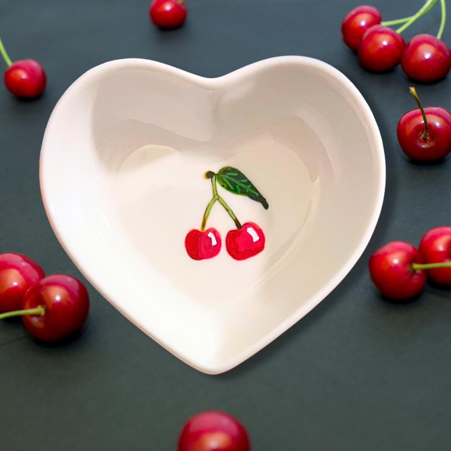 Cherries  Ceramic Trinket Dish (Copy)