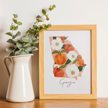 Georgia State Art Print