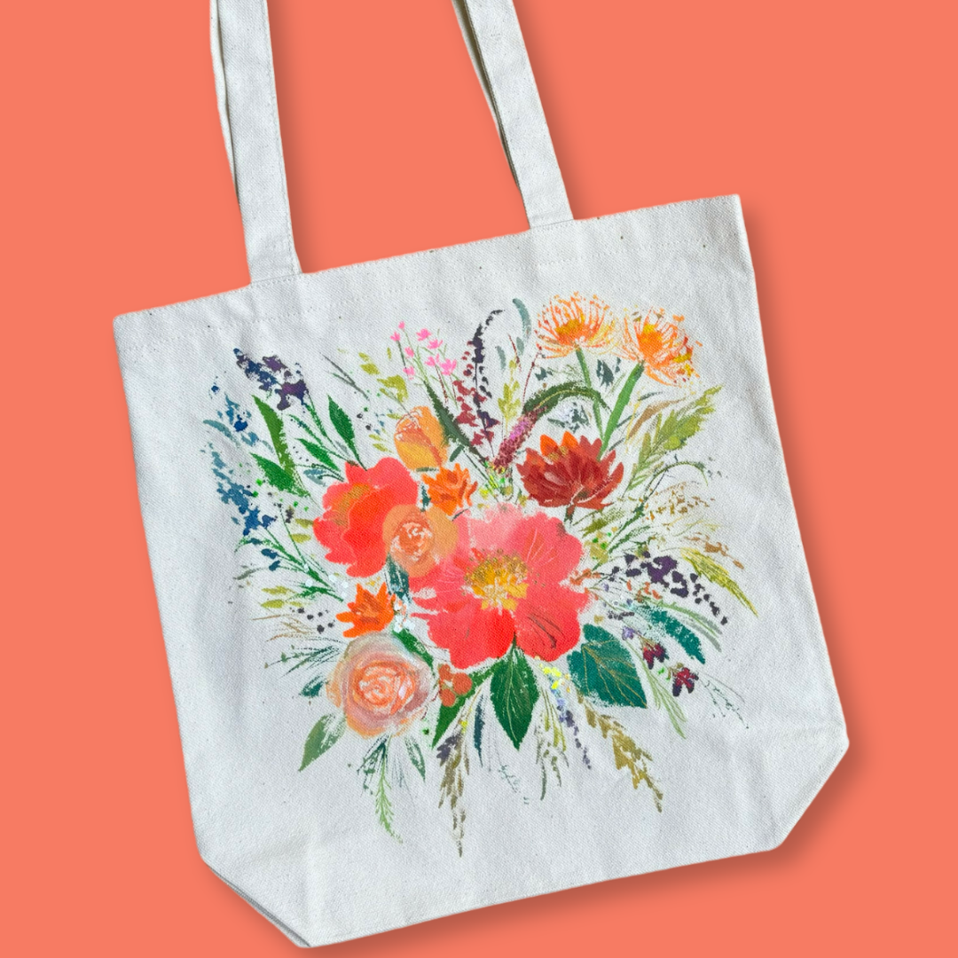 Blooms Canvas Tote 1