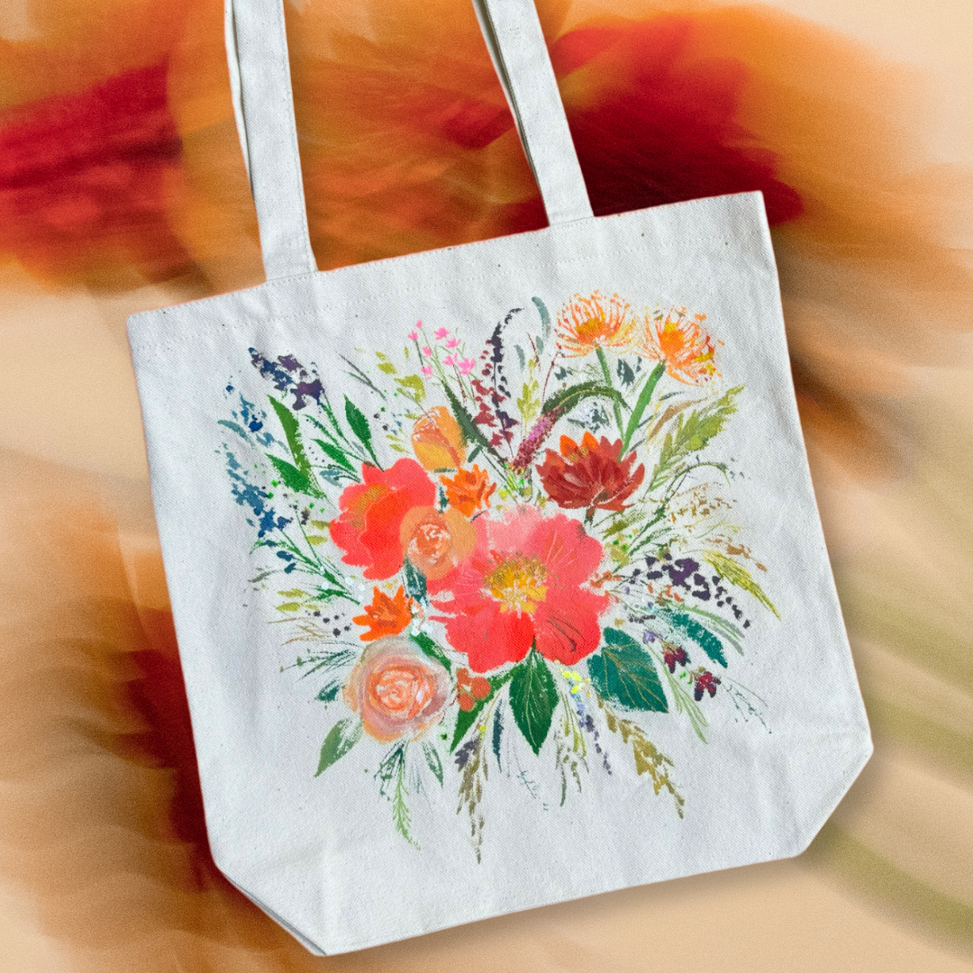 Blooms Canvas Tote 1