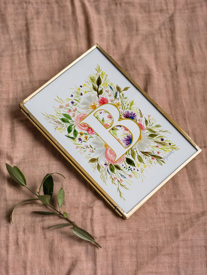 Monogram Original Painting Letter "B"