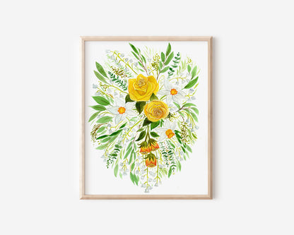 Custom Family Birth Flower Bouquet