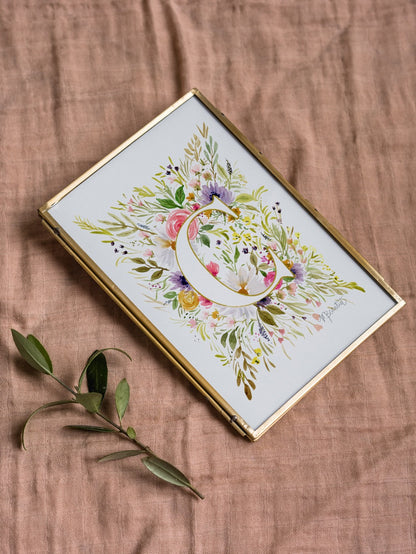 Monogram Original Painting Letter "C"