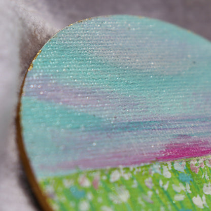 Cotton Candy Serenade Painted Landscape Magnet