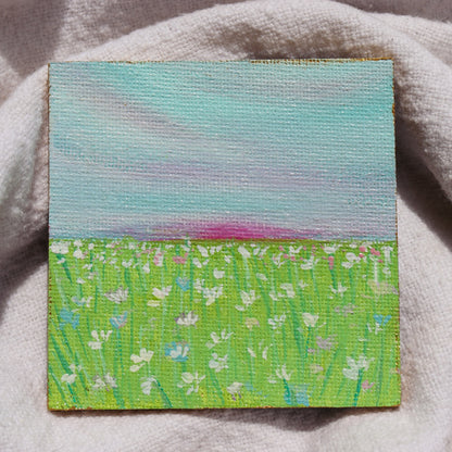 Cotton Candy Serenade Painted Landscape Magnet