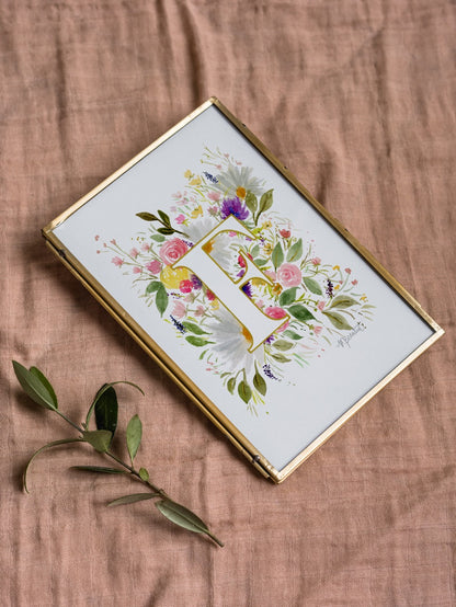 Monogram Original Painting Letter "F"