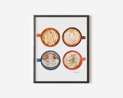 Pumpkin Spice Latte Art Print