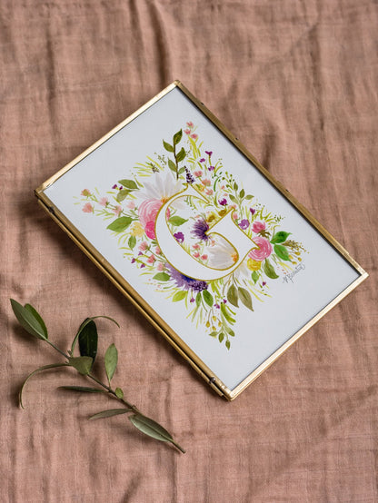 Monogram Original Painting Letter "G"