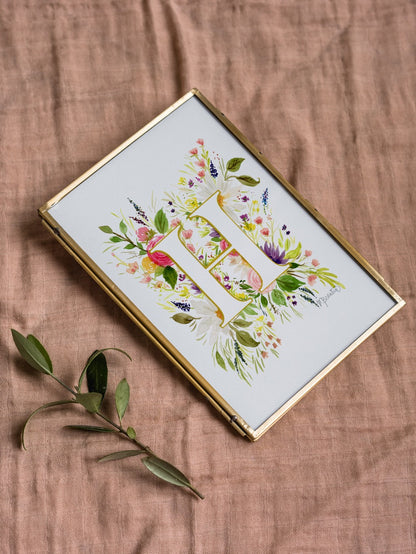 Monogram Original Painting Letter "H"