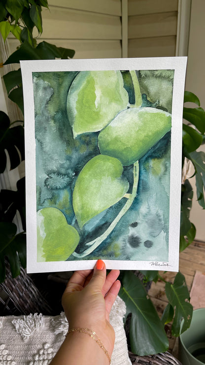 Botanical Studies in Blues and Green 1