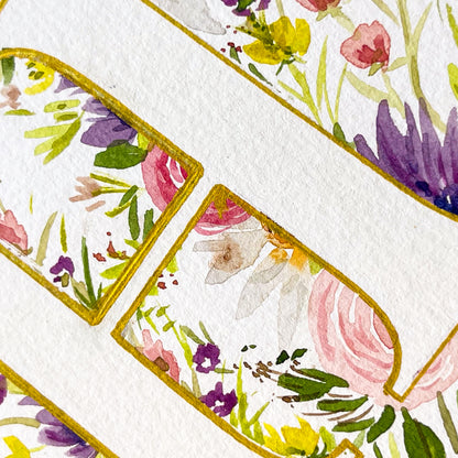 Monogram Original Painting Letter "H"