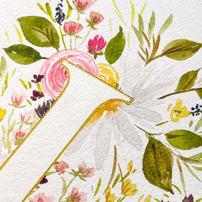 Monogram Original Painting Letter "L"