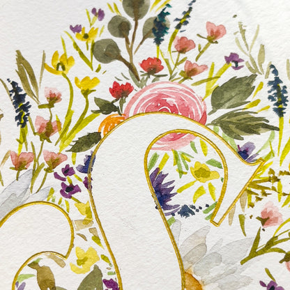 Monogram Original Painting Letter "S"