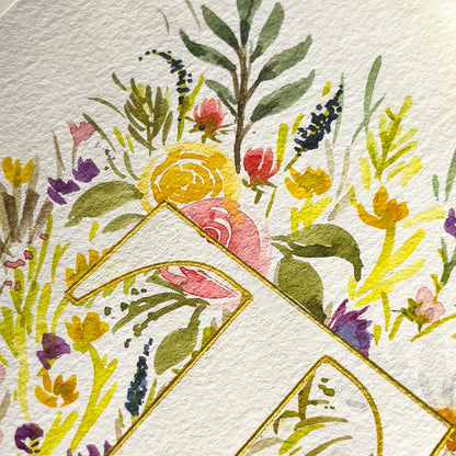 Monogram Original Painting Letter "T"