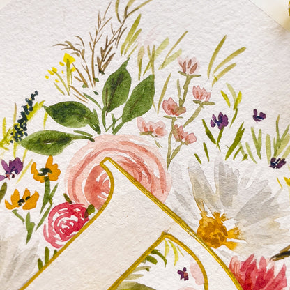 Monogram Original Painting Letter "B"