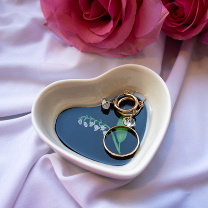 Lily Of The Valley Ceramic Trinket Dish