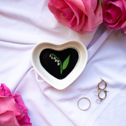 Lily Of The Valley Ceramic Trinket Dish