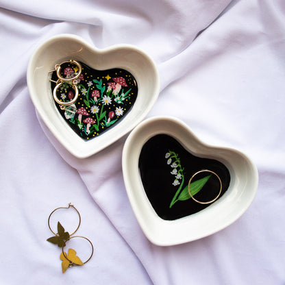 Lily Of The Valley Ceramic Trinket Dish