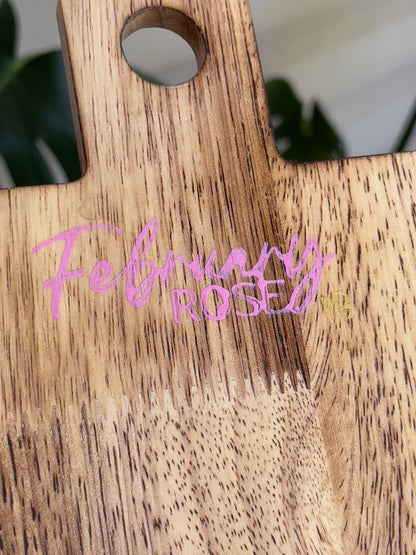 Bursting Blooms Hand Painted Charcuterie board