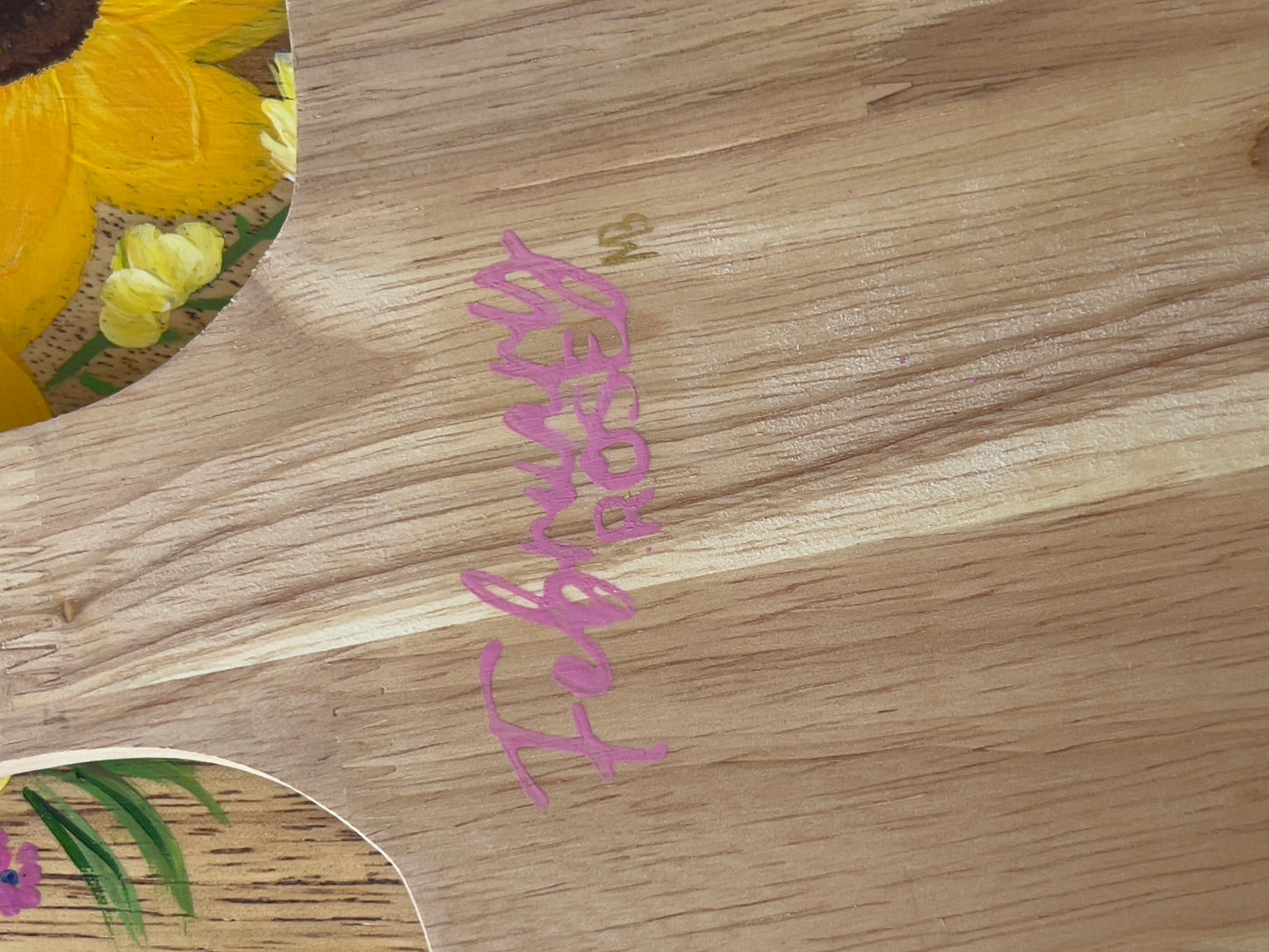 Sunflower Hand Painted Charcuterie board