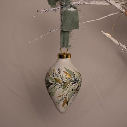 Winter Sage Botanicals Icicle Shaped Ceramic Ornament