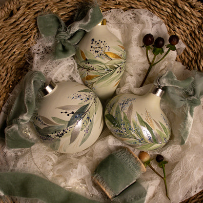 Winter Sage Botanicals Icicle Shaped Ceramic Ornament