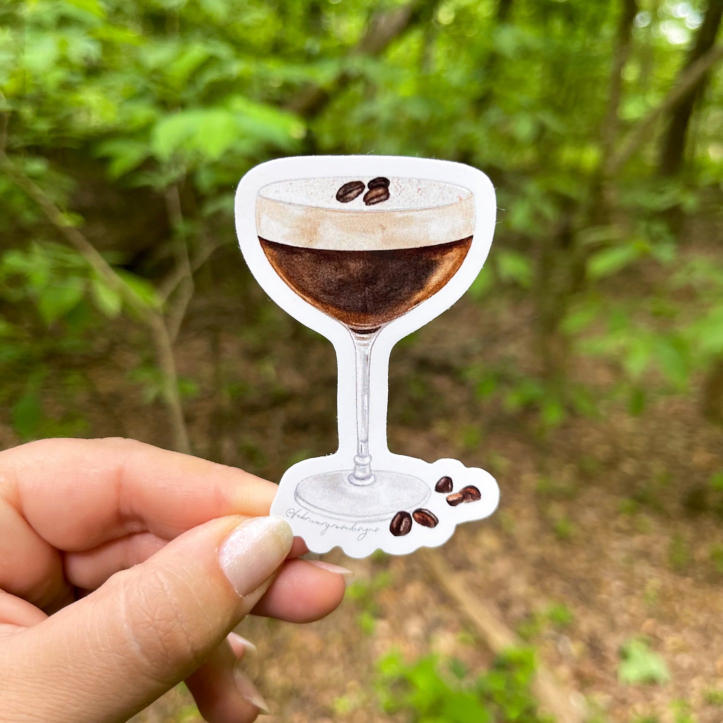 Espresso Martini Vinyl Sticker