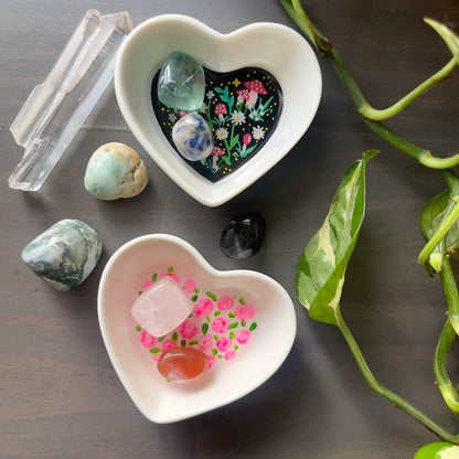 Enchanted Mushroom Forest Ceramic Trinket Dish