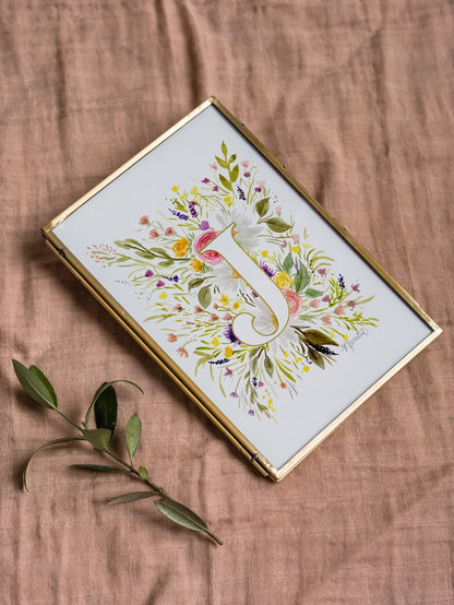 Monogram Original Painting Letter "J"