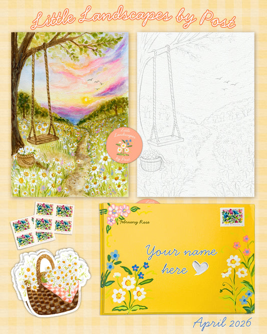 April Daisy Field 2026 Little Landscape