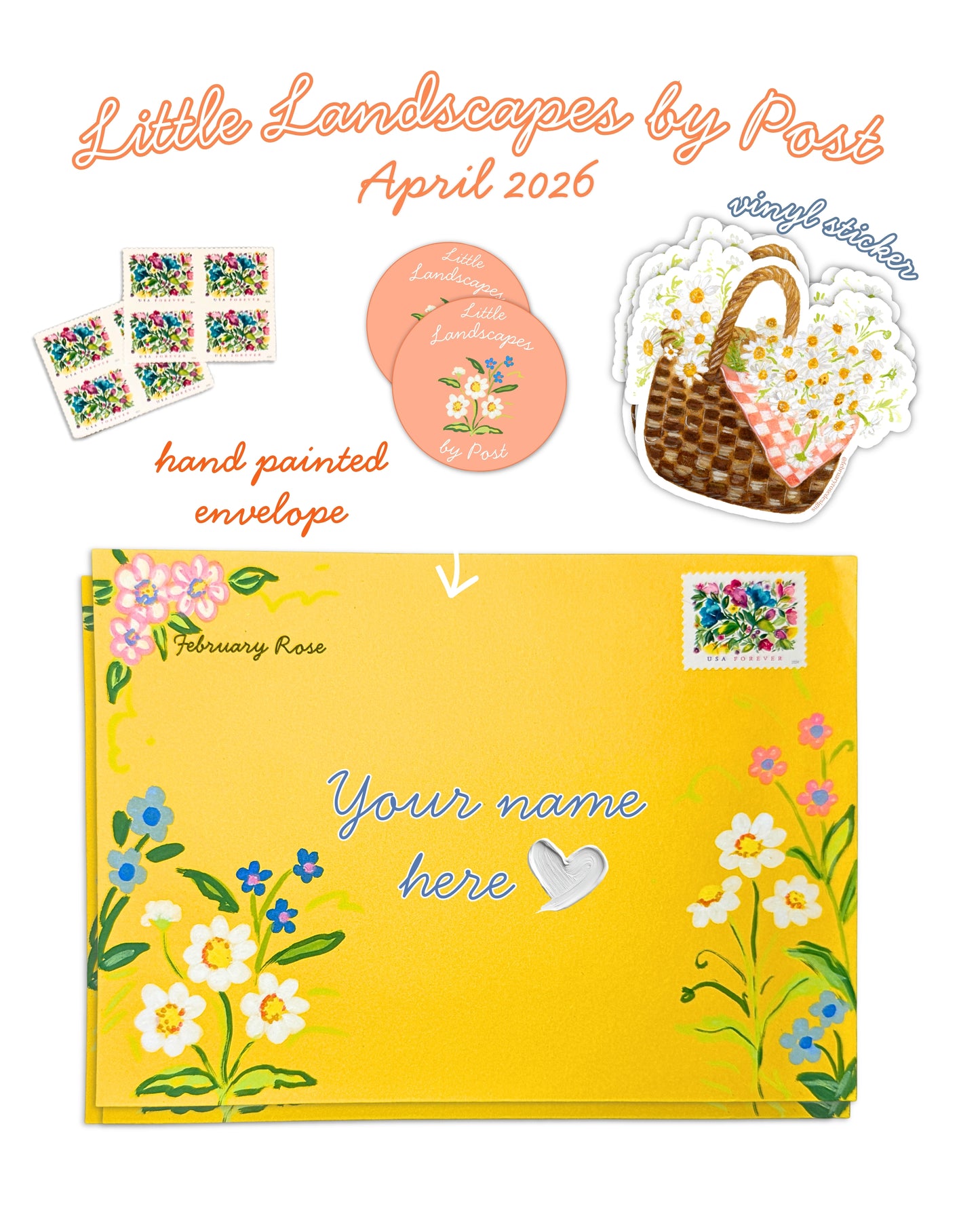 April Daisy Field 2026 Little Landscape