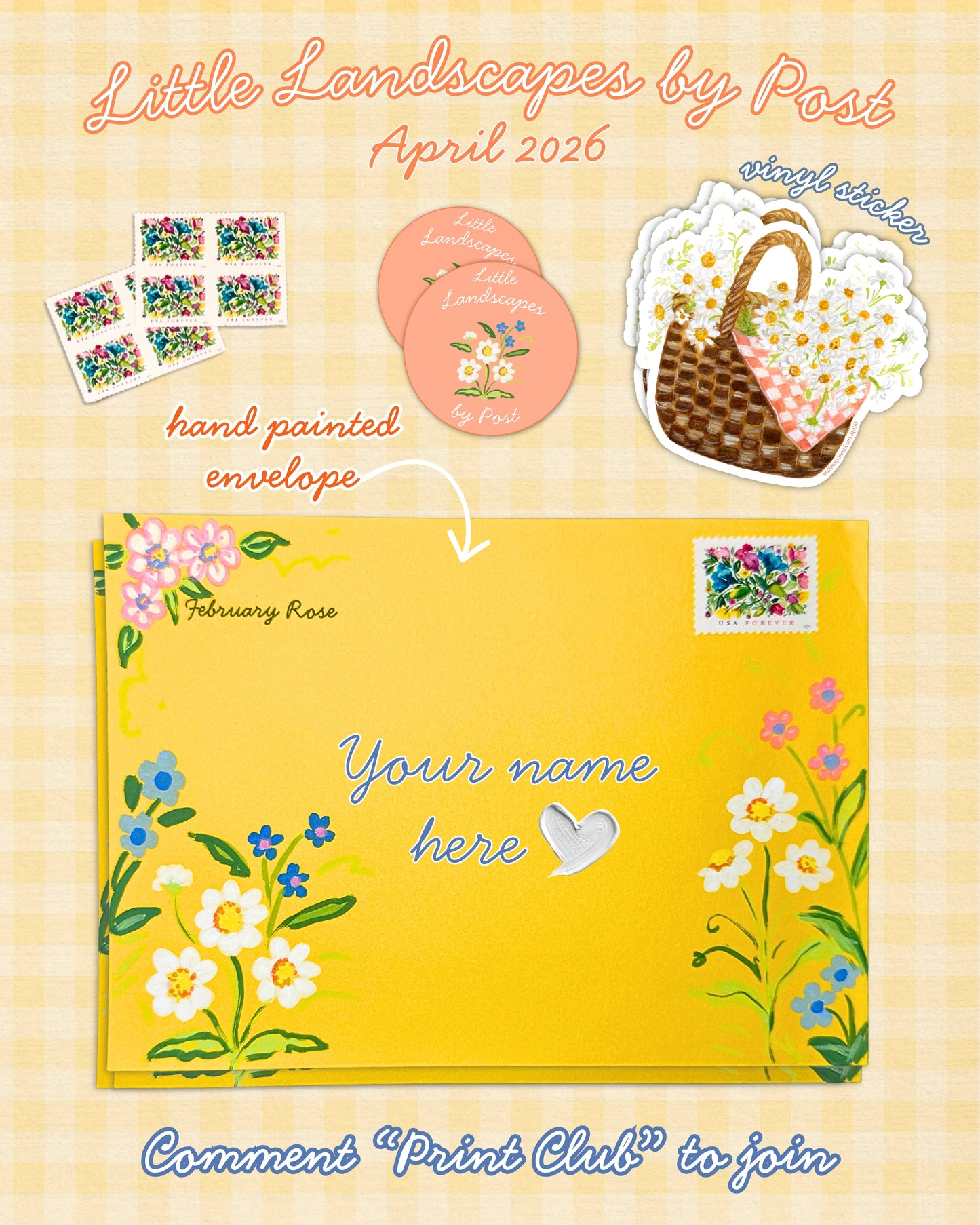 April Daisy Field 2026 Little Landscape