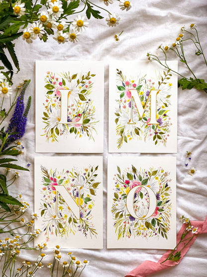 Monogram Original Painting Letter "L"