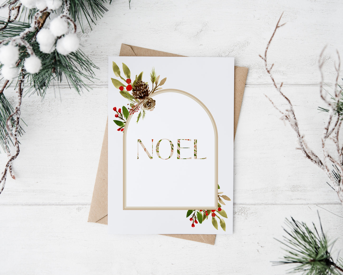 Noel Holiday Greeting Card