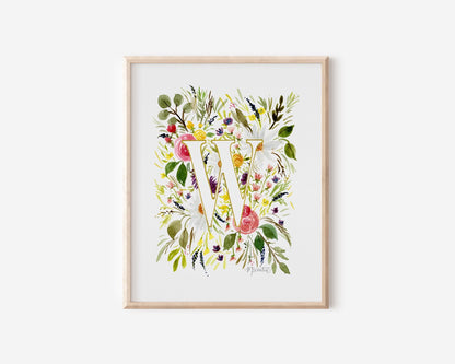 Monogram Letter Prints