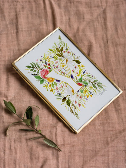 Monogram Original Painting Letter "Y"