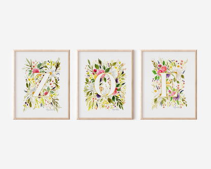 Monogram Letter Prints