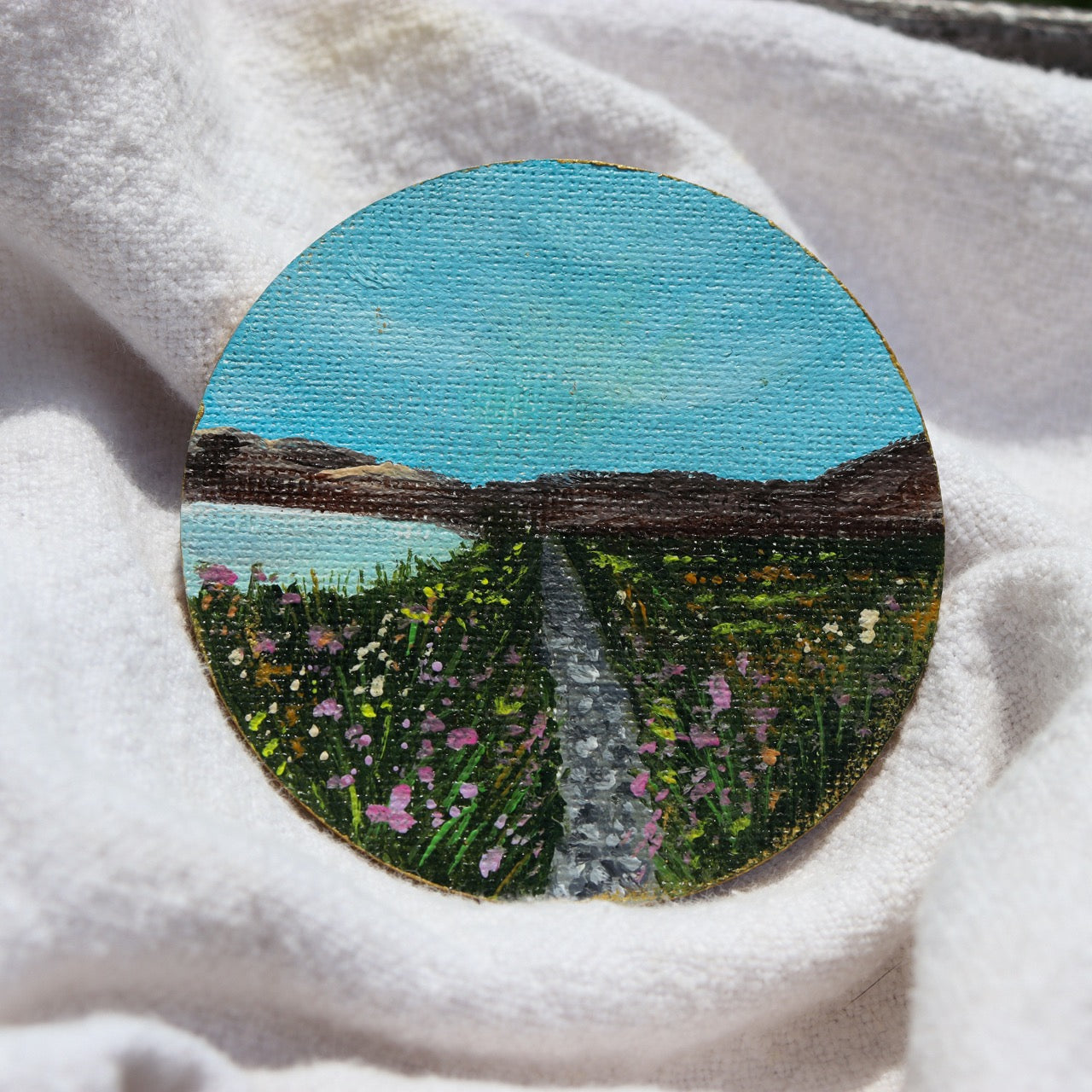By the Seaside Painted Landscape Magnet