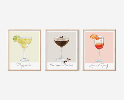 Aperol Spritz Watercolor Art Print